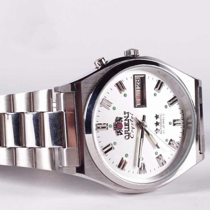 Oreint Crystal: classic 3 star 21 jewel automatic movement