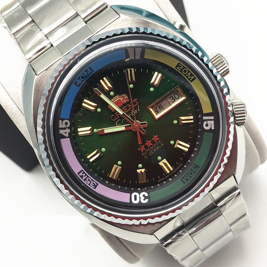 Orient Crystal: pro diver watch 3 star 21 crystal automatic movement