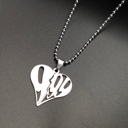 INSANITY999 pendant w/ bead chain